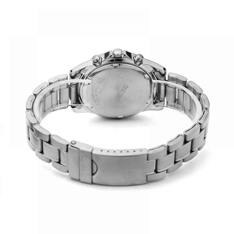 Seiko Spirit Black Chronograph Sporty-elegant Men's Watch- SBTQ041